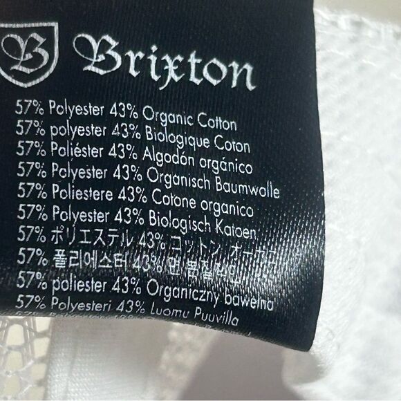 Brixton X Coors Rocky MP Mesh Snapback Hat Black White OS - Picture 6 of 6